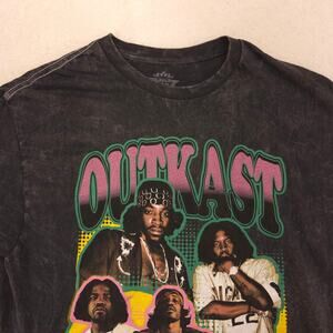 Outkast Rap Graphic Short Sleeve Crew Neck Shirt Mens Size Large L Black